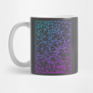 Gradient Color Polygon Mesh Mug